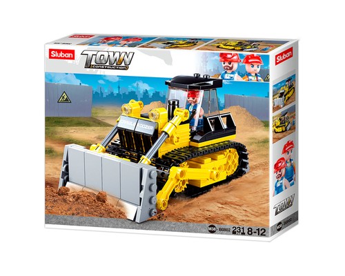Конструктор Sluban Бульдозер 231 деталь (0802)