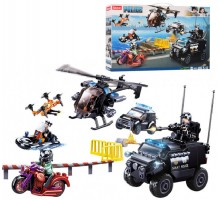 Конструктор Sluban Поліція транспорт 469 деталей (0809)