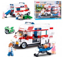 Конструктор Sluban Швидка допомога машинка 328 деталей (1065)