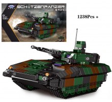 Конструктор военный Танк Schützenpanzer Puma 1238 деталей (06042)
