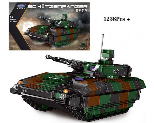 Конструктор военный Танк Schützenpanzer Puma 1238 деталей (06042)