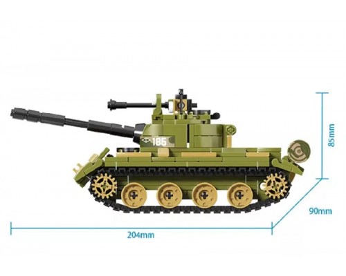 Конструктор военный Танк Т-62, 427деталей (22009)