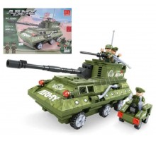 Конструктор військовий Танк на колесах 325 деталей (22604)