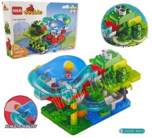 Детский конструктор лабиринт с шариками Лягушонок 99 крупных деталей (16022)