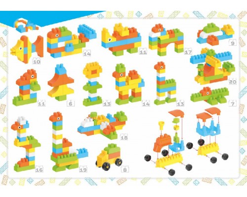 Конструктор для малюків 90 великих деталей у валізі (6085)