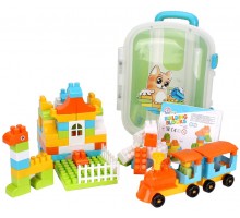 Конструктор для малюків 90 великих деталей у валізі (6085)