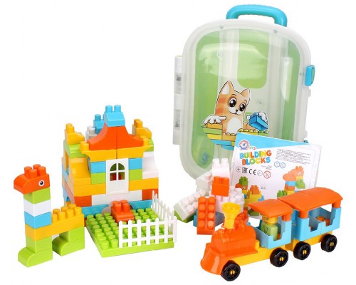 Конструктор для малюків 90 великих деталей у валізі (6085)