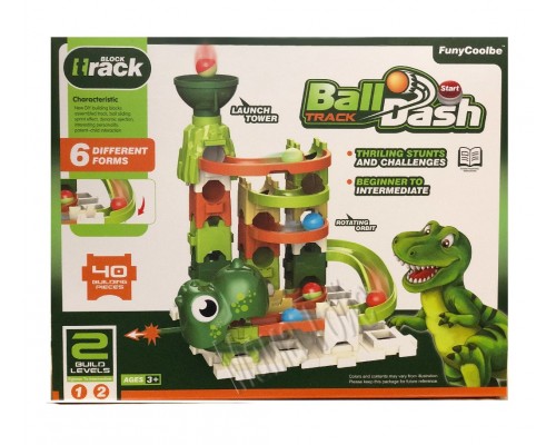 Детский конструктор лабиринт с шариками Динозавр 40 крупных деталей (9635)