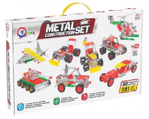 Конструктор металевий Мега універсал 381 деталь (4364)