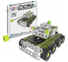 Конструктор металевий Військовий танк 174 деталі (4951)