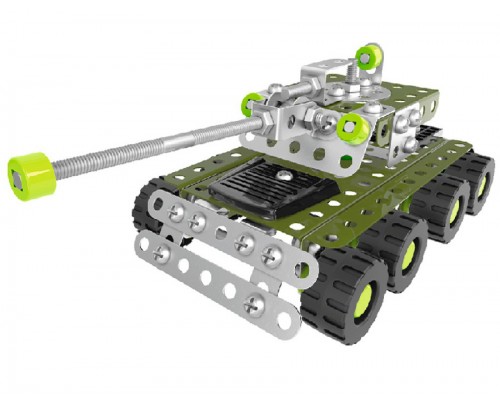 Конструктор металевий Військовий танк 174 деталі (4951)