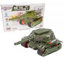 Конструктор металевий Військовий танк 540 деталей (9307)