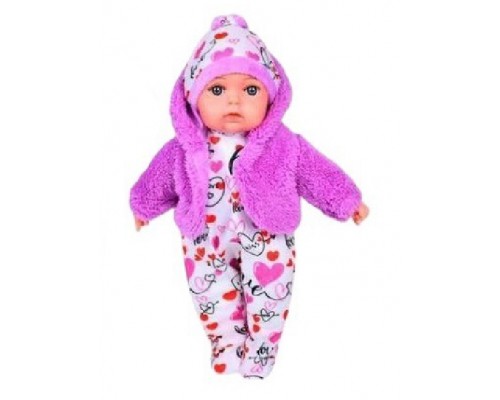 Пупс м'яконабивний Мій малюк 39 см, У комбінезоні, жилетці та шапочці (5921)