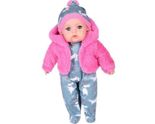 Пупс м'яконабивний Мій малюк 39 см, У комбінезоні, жилетці та шапочці (5921)
