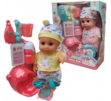 Пупс Говорящий - Звуки малыша. Пьет, ходит на горшок 30 см (6911-6915)