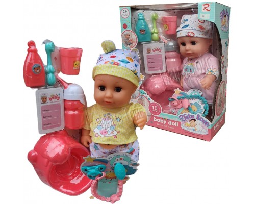 Пупс Говорящий - Звуки малыша. Пьет, ходит на горшок 30 см (6911-6915)