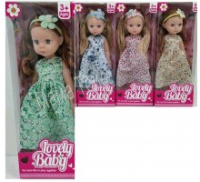 Красивая Кукла с волосами в платье 45 см 4 вида (801)