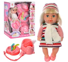 Кукла Пупс Звуки малыша с аксессуарами, пьет, писяет. 28 см (8651)