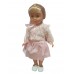 Красива лялька 40 см. з волоссям у сукні, 3 види (8856)