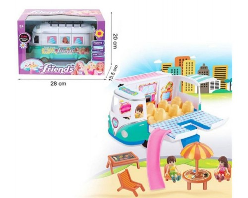 Іграшковий автобус з ляльками Фургон Френдс (7889)