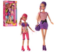 Лялька Дефа з донькою на роликах Defa 8130