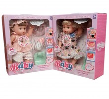Кукла пупс с волосами Говорящая - Звуки малыша. Пьет, ходит на горшок (318)