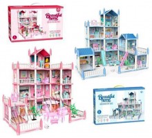 Ляльковий будиночок з меблями для маленьких ляльок 2 види (462-11)