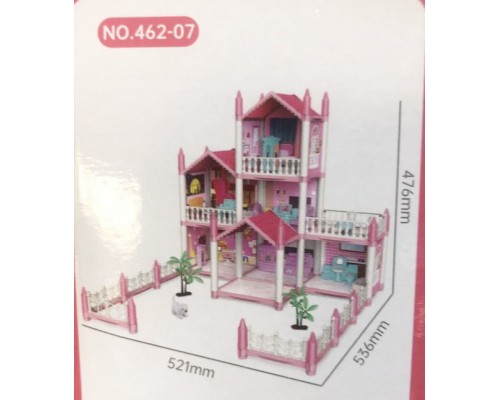 Кукольный домик с мебелью для маленьких кукол 2 вида (862-07/462-07)