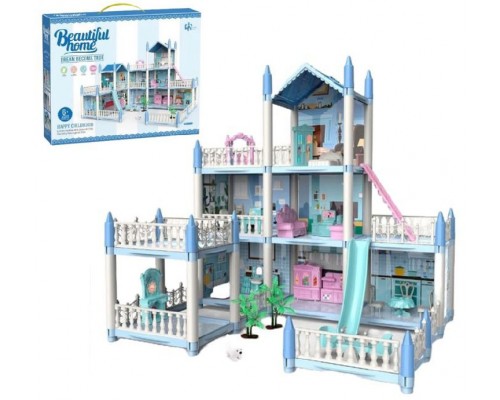 Кукольный домик с мебелью для маленьких кукол 2 вида (862-07/462-07)