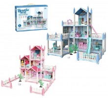 Кукольный домик с мебелью для маленьких кукол 2 вида (862-07/462-07)