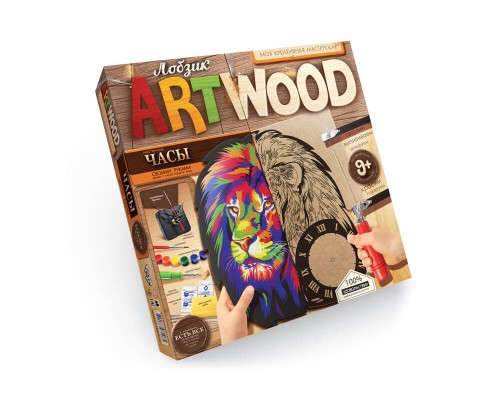 Набір для випилювання ART WOOD Лобзик Годинник Лев (01-01)
