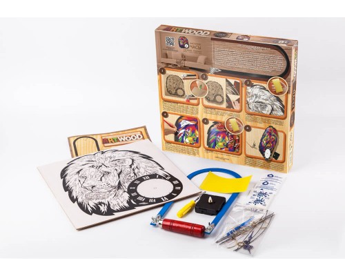 Набір для випилювання ART WOOD Лобзик Годинник Лев (01-01)