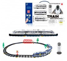 Игрушечная Железная дорога на Радиоуправлении, 41 деталь, Звук, свет, 220 см (2802)