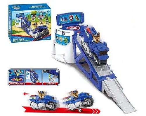 Авто трек із запуском Щінячий Патруль Гонщик на мотоциклі РВ 300