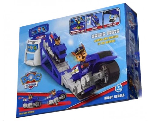 Авто трек із запуском Щінячий Патруль Гонщик на мотоциклі РВ 300