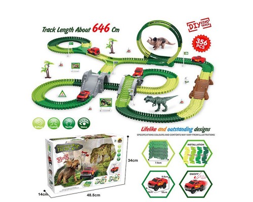 Игрушечный авто Трек с динозаврами трасса 646 см GD - 15A