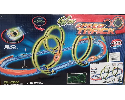 Авто Трек з машинками Паралельні гонки від мережі Довжина Траси 369 см (0810)