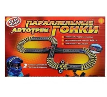 Авто Трек з машинками Паралельні гонки від мережі Довжина Траси 369 см (0810)