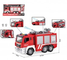 Іграшкова пожежна машина Бризкає водою, звук, світло 31,5 см (1124)