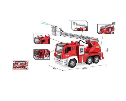 Игрушечная пожарная машина Брызгает водой, звук, свет 31,5 см (1125)