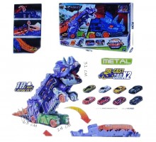 Трейлер Трек Динозавр, розкладний трап, 2 машинки (167)