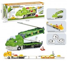 Трейлер трек Динозавр з машинками розкладається 118 см. Звук, світло (561)