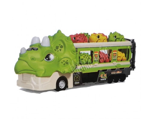 Трейлер трек Динозавр с машинками раскладывается 118 см. Звук, свет (561)