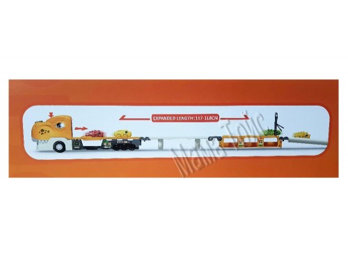 Трейлер трек Динозавр с машинками раскладывается 118 см. Звук, свет (561)