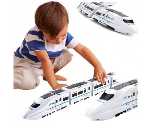 Игрушечный поезд с вагонами со звуком и светом