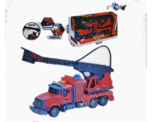 Игрушечная пожарная машина Брызгает водой, звук, свет (687-53)