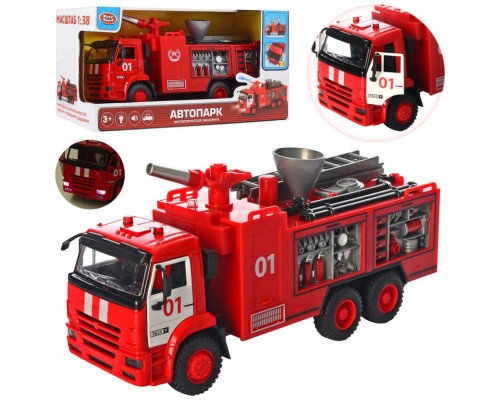 Игрушечная Пожарная машина, Звук, свет, брызгает водой. 9624