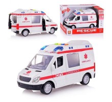 Инерционная машинка Скорая помощь со звуком и светом (590)