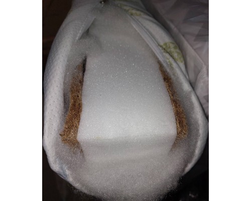 Матрац в дитяче ліжечко Люкс Алоє Віра Кокос Поролон Кокос 120-60-12 см