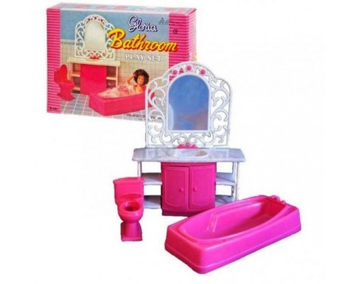 Меблі для ляльок Барбі Gloria Ванна кімната, унітаз (94013)